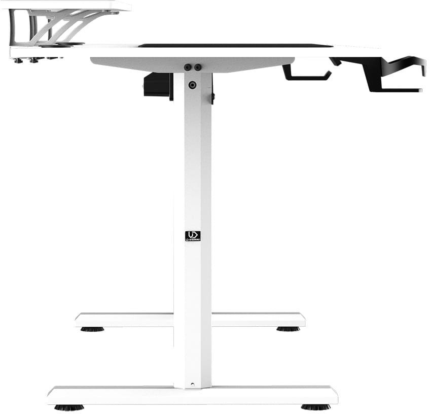 Tavolinë gaming Ultradesk Highlander XXL,112 x 70cm, e bardhë