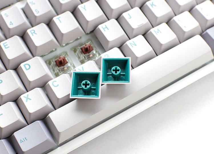 Тастатура Ducky One 3 Mist, Cherry MX Red, сива/бела