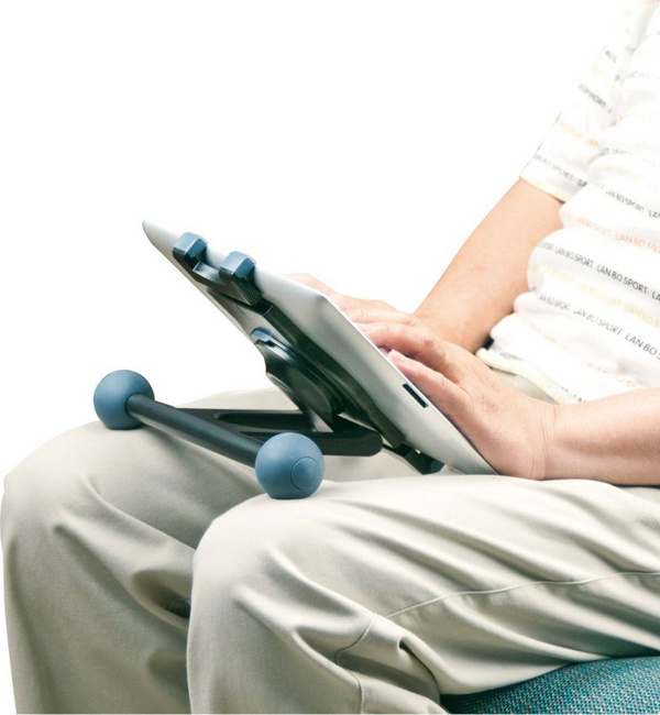 Stendë për tablet Aidata US-2005B, e rregullueshme, plastike, e zezë