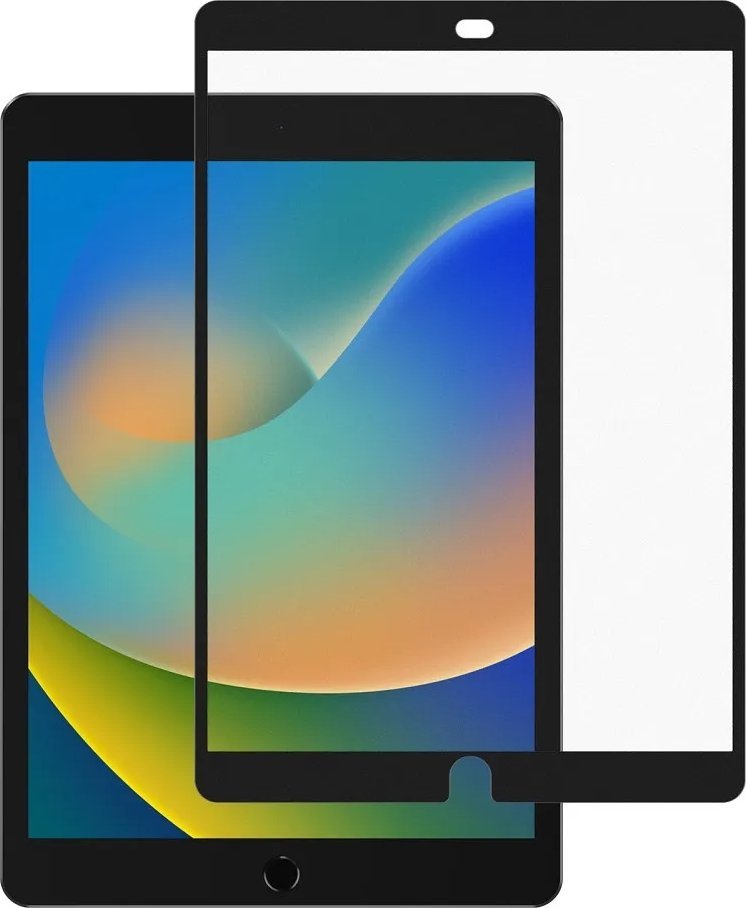 Mbrojtës ekrani Dux Ducis Naad për iPad 7 8 9, teksture letre, mat, me kornizë të zezë