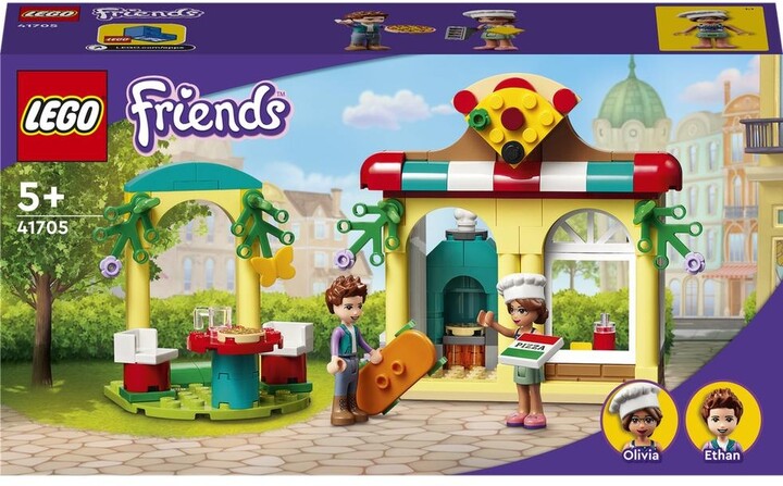 Set lodër LEGO® Friends 41705 Pizzeria in the town of Heartlake, 144 pjesë