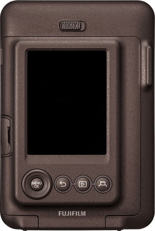 Aparat fotografik Fujifilm Instax LiPlay, hibrid me printim instant, ekran 2.7", bronz