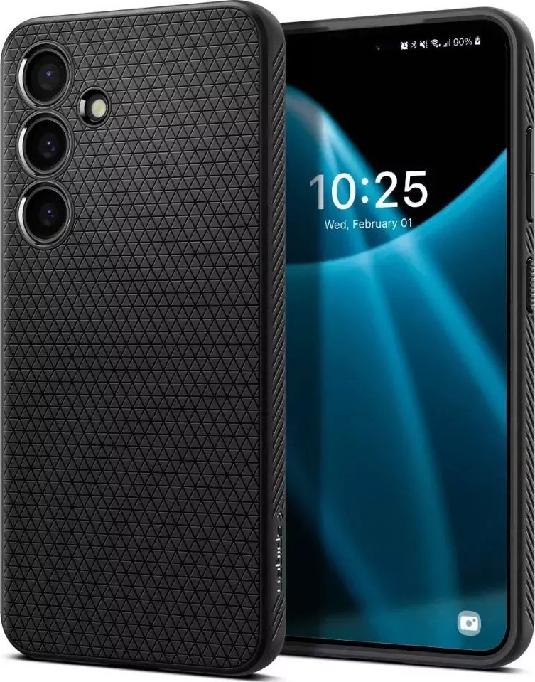 Mbulesë telefoni Spigen Liquid Air, Samsung Galaxy S24 Plus, matte, e zezë 2