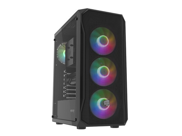 [OUTLET] Kasë Fury Shobo SH4F RGB, e zezë				
