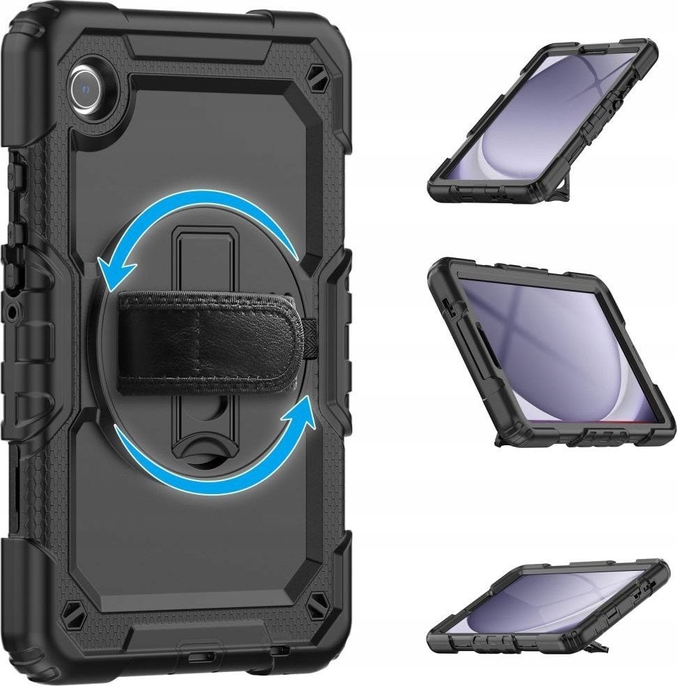 Куќиште за таблет Tech-protect Solid360 за Galaxy Tab A9+ 11", заштита 360°, црно