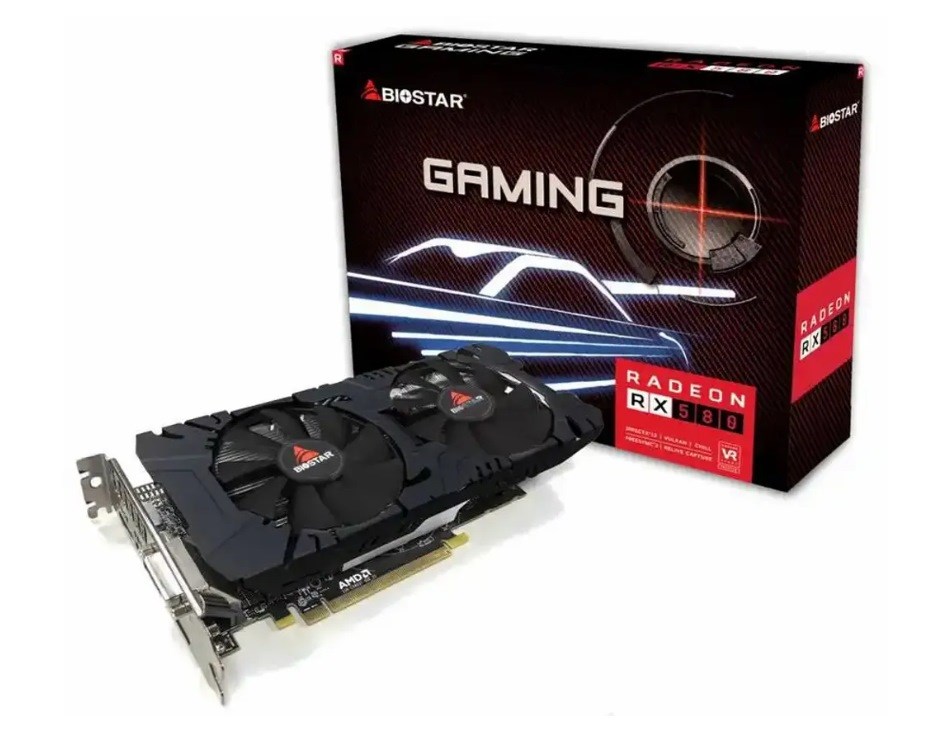 [OUTLET] Kartë grafike Biostar AMD Radeon RX 580, 8 GB GDDR5