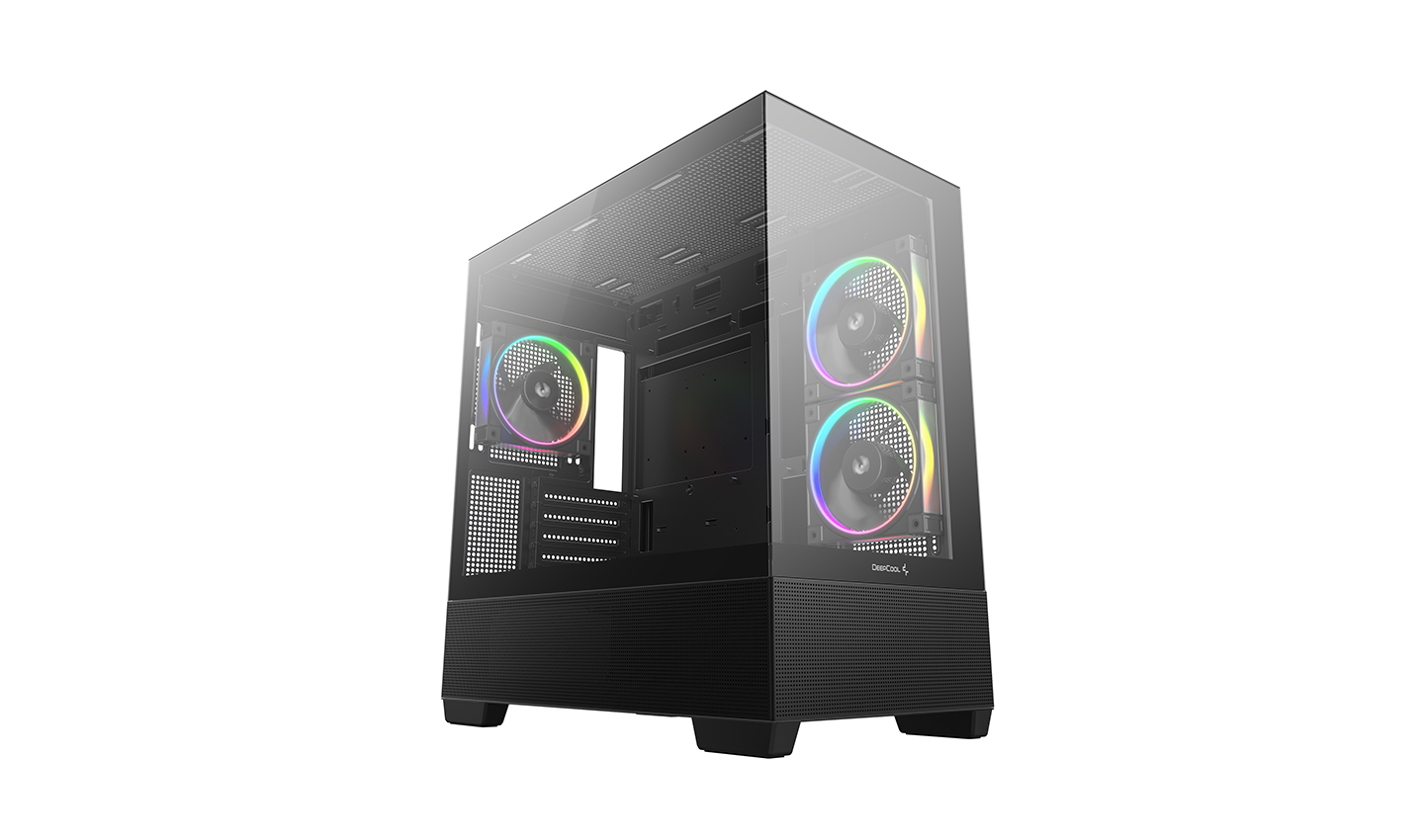 Kasë DeepCool Case CG380, Mid-Tower, Tempered Glass, e zezë