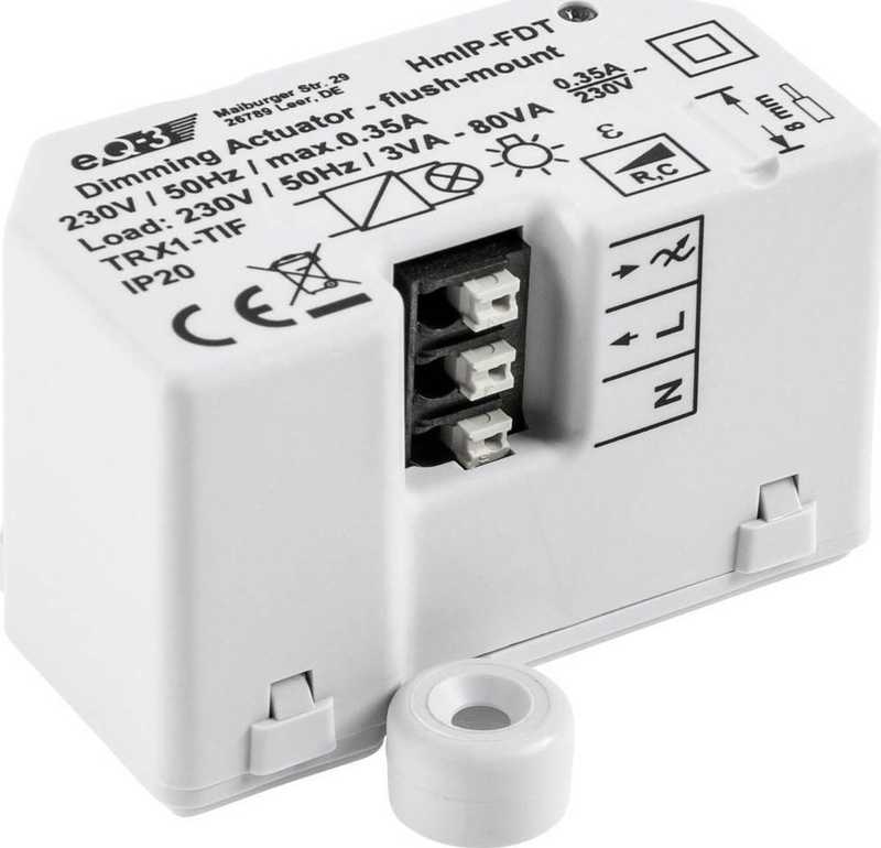Aktuator zbehës dritash Homematic IP Dimmer Actuator Flush-mounted, 230V, IP20, i bardhë