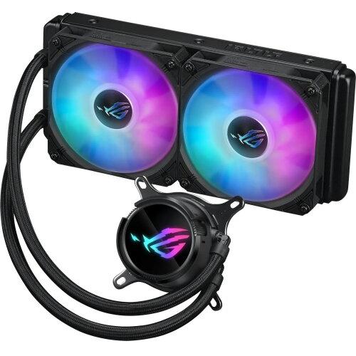 Ftohës uji për CPU Asus ROG Strix LC III 240 ARGB, radiator 240 mm, Aura Sync, i zi