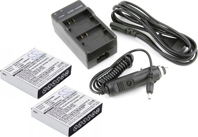 Set karikues me 2 bateri Cameron Sino AZ13-1, 850mAh, për kamera aksion Xiaomi Yi
