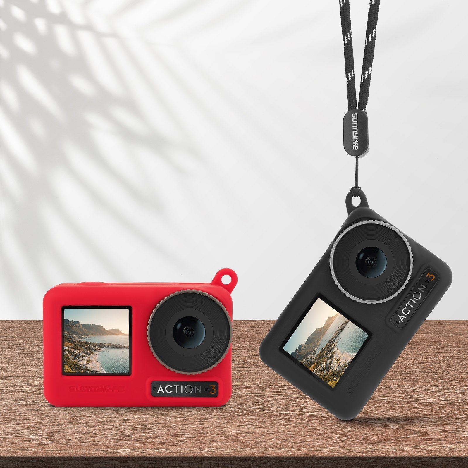Mbrojtëse silikoni Sunnylife për DJI Osmo Action 3, model OA3-BHT506-D, e zezë