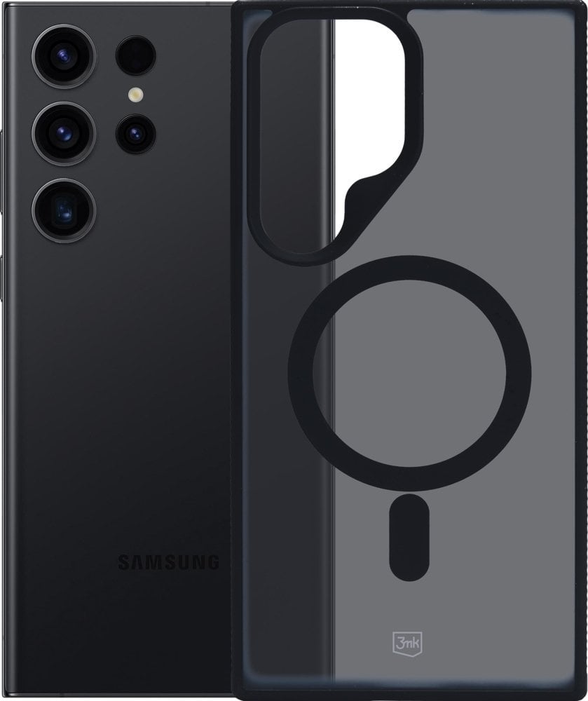 Futrollë mbrojtëse Smoke MagCase për Samsung Galaxy S24 Ultra S928, MagSafe, gjysmë transparente, gri smoke