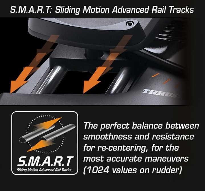 Pedale për PS4 dhe kompjuterë Thrustmaster T. Flight Rudder