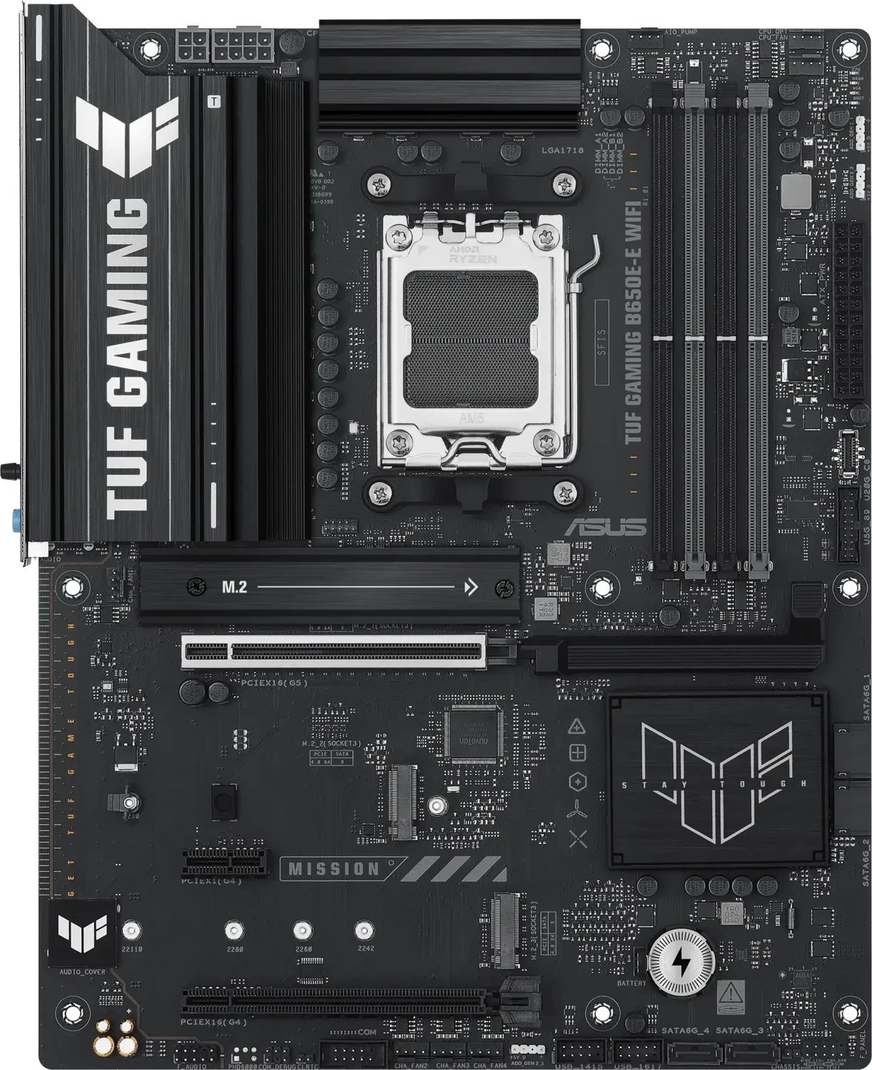 Pllakë amë ASUS TUF Gaming B650E-E WiFi, AM5, DDR5, ATX, e zezë
