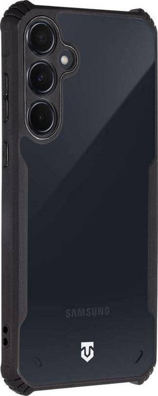 Футрола за телефон Tactical Quantum Stealth за Samsung Galaxy A55 5G, транспарентна, со црна рамка
