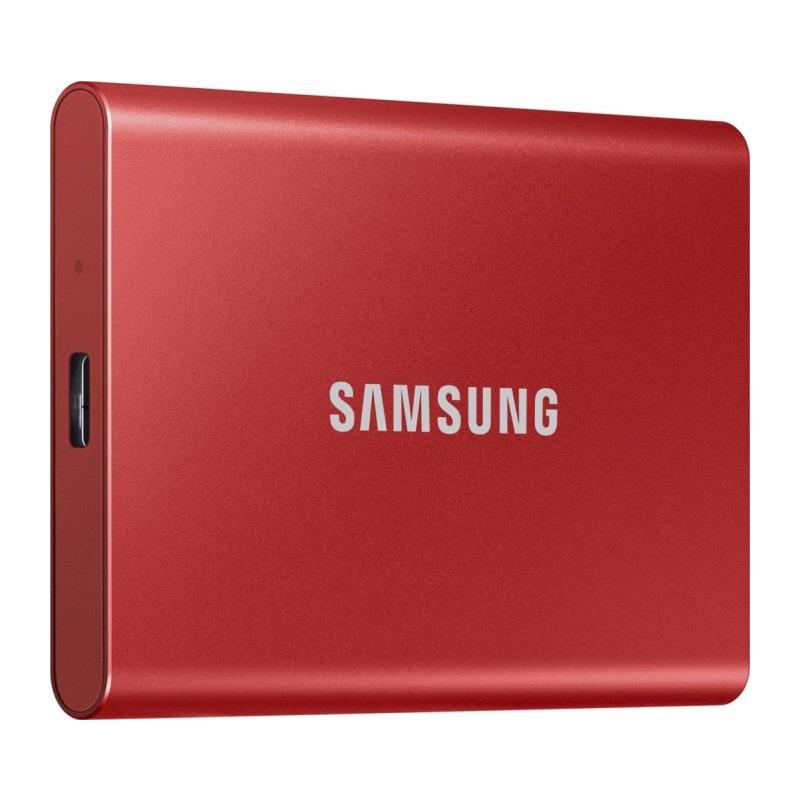 SSD portabël Samsung T7, 1TB, USB 3.2, i kuq