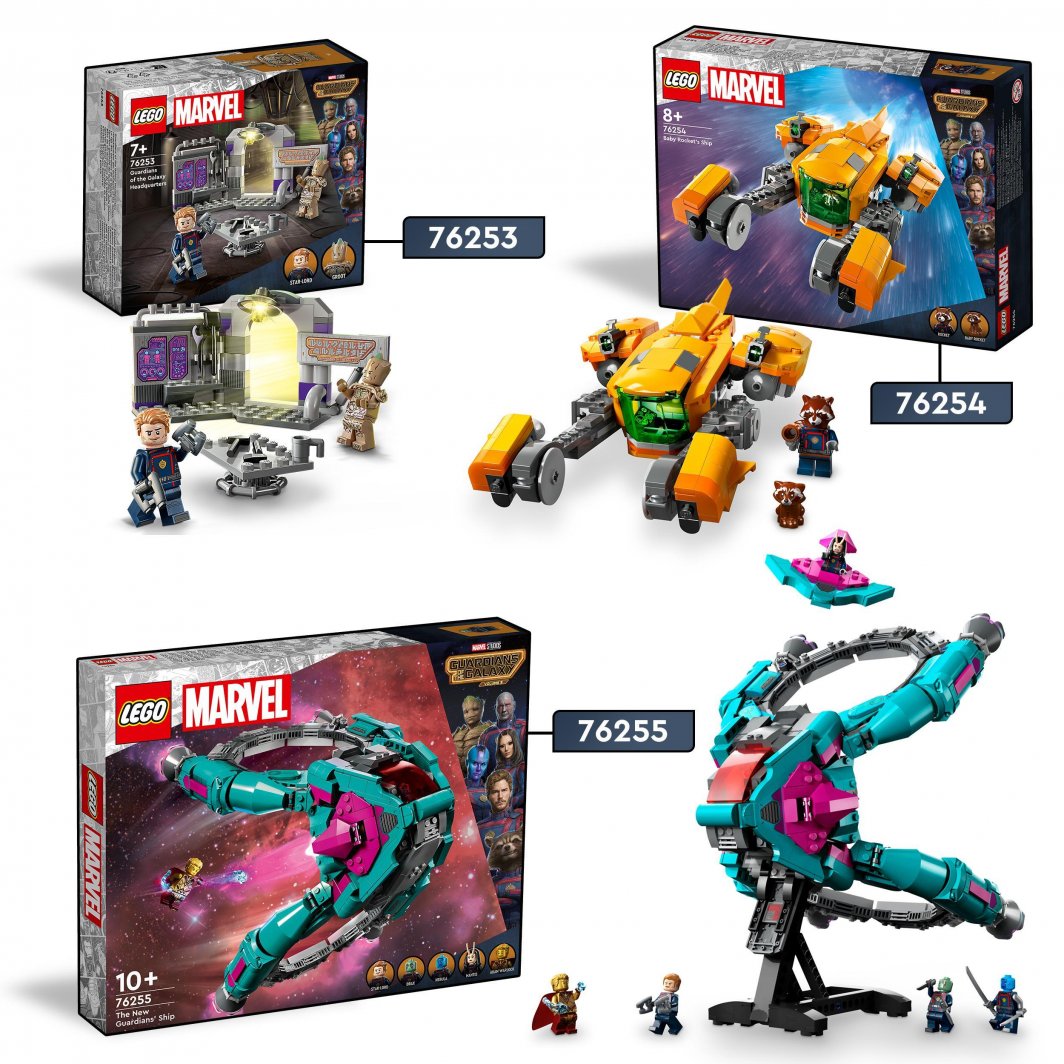 Set LEGO® Marvel 76254 Little Rocket's Spaceship, 330 pjesë