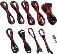Set kabllosh CableMod ZUAD-925, për Corsair RM RMx, tekstil ModMesh, zi kuqe