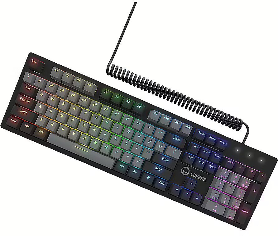 Tastierë mekanike gaming Lorgar Azar 514 RGB, me kabllo, e zezë