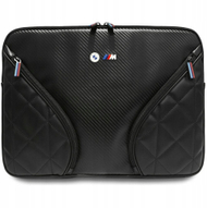 Çantë laptopi BMW Carbon Sleeve, 16", xhepa të jashtëm, e zezë