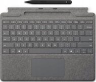 Set tastierë dhe stilolaps Microsoft për Surface Pro 8 9 10 11, me touchpad, gri