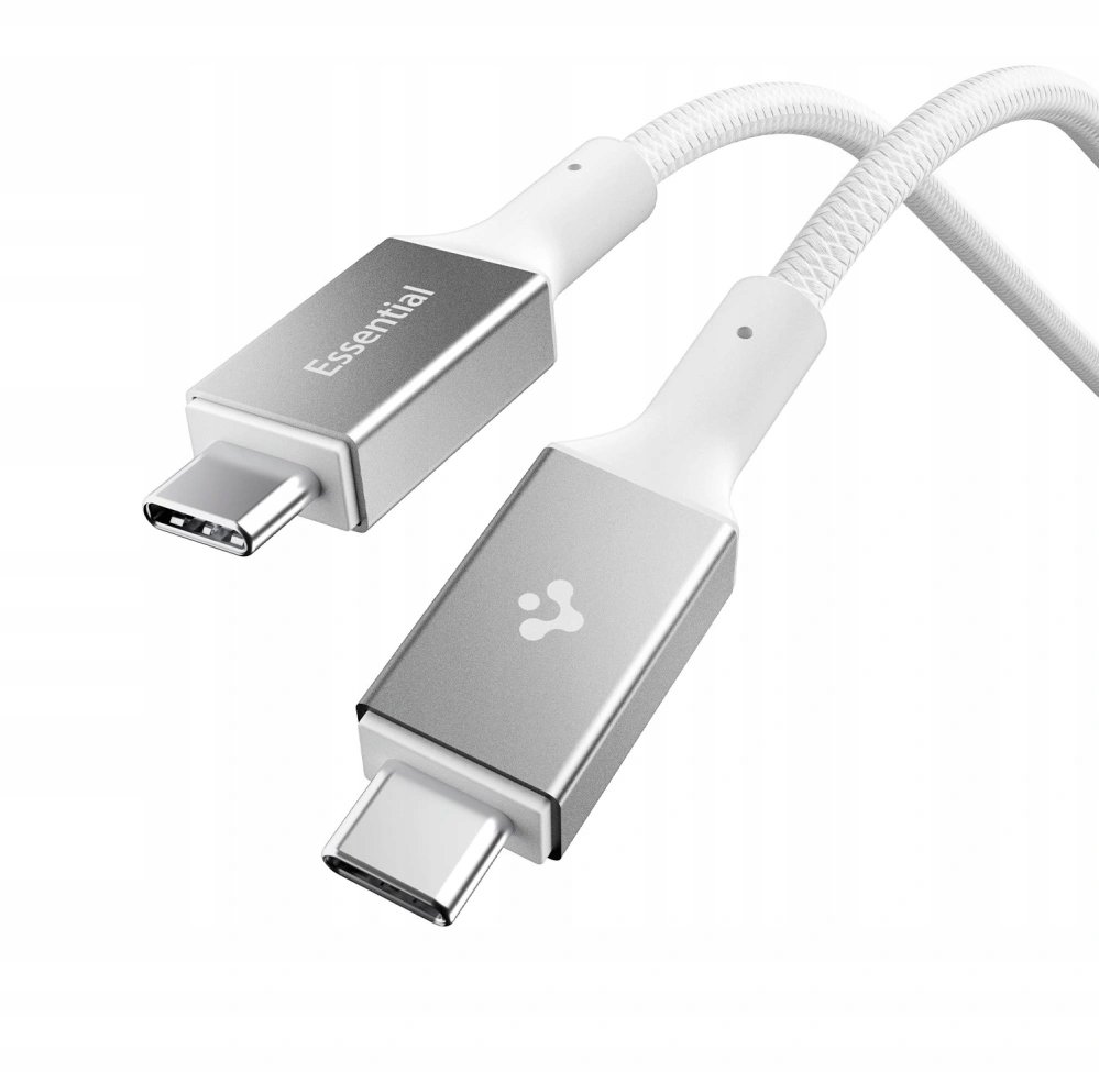 Kabllo USB C Spigen Essential EB10015CC, 100W, 150cm, e bardhë