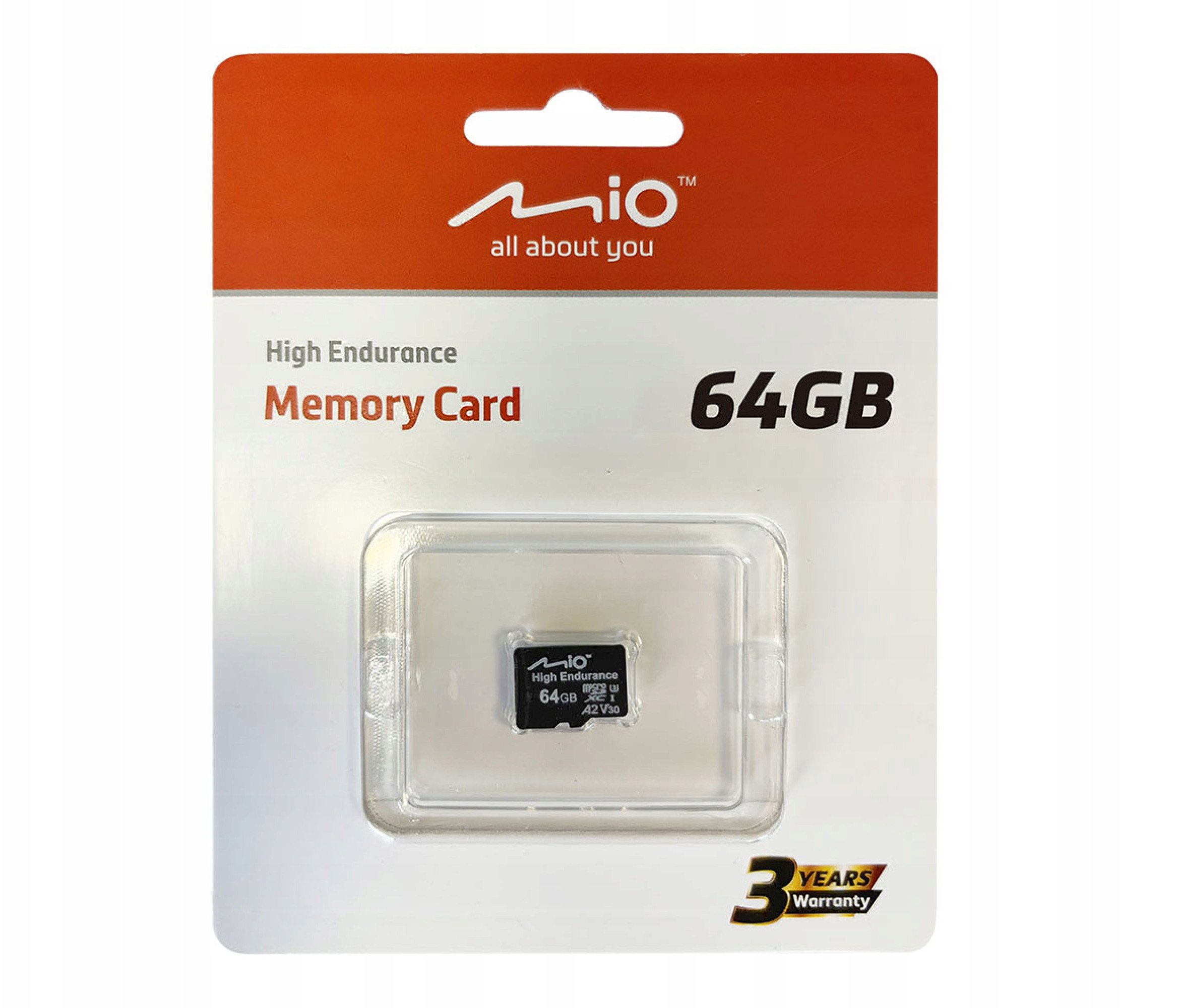 Kartë memories Mio High Endurance MicroSD, 64GB, UHS I