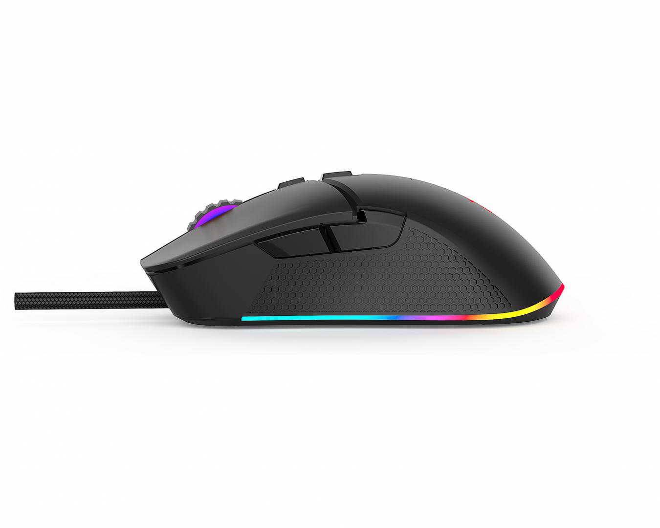 Maus gaming Serioux Kayel, 6400 DPI, sensor Sunplus, RGB