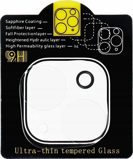 Mbrojtës xhami 5D për kamera Samsung Galaxy S23, 0.3mm, i zi