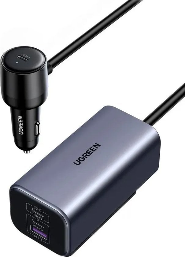 Karikues makine Ugreen 150W, 3x USB C, USB A, me zgjatim