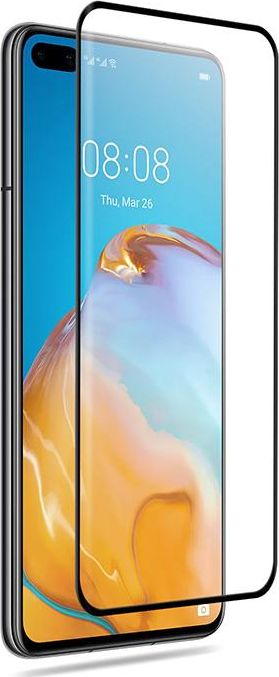 Mbrojtës ekrani Crong 3D Armour Glass për Huawei P40, xham i fortë 9H, kornizë instalimi, transparent