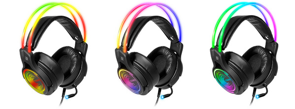 Kufje DEFENDER COSMO PRO 7.1, USB, 2.1m, RGB, të zeza