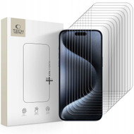 Xham mbrojtës Tech-Protect Bundle, iPhone 15 Pro Max, set 10 copë, transparent