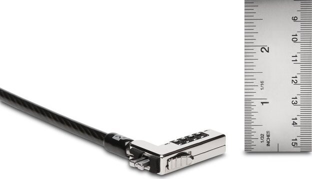 Kabllo sigurie Kensington K60628WW Slim Combination Ultra, për laptop, me kombinim, e zezë