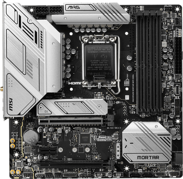 Pllakë amë MSI MAG B760M MORTAR WIFI DDR4 - Intel B760