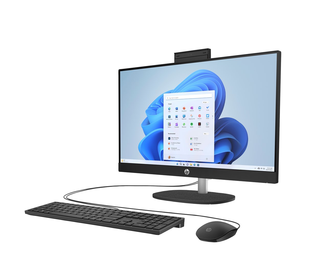 Kompjuter All in One HP 24-cr0332nw, 23.8" Full HD, Ryzen 7 7730U 16GB 512GB, i bardhë