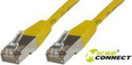 Kabllo rrjeti MicroConnect STP6005Y, CAT6 STP, 0.5m, e verdhë