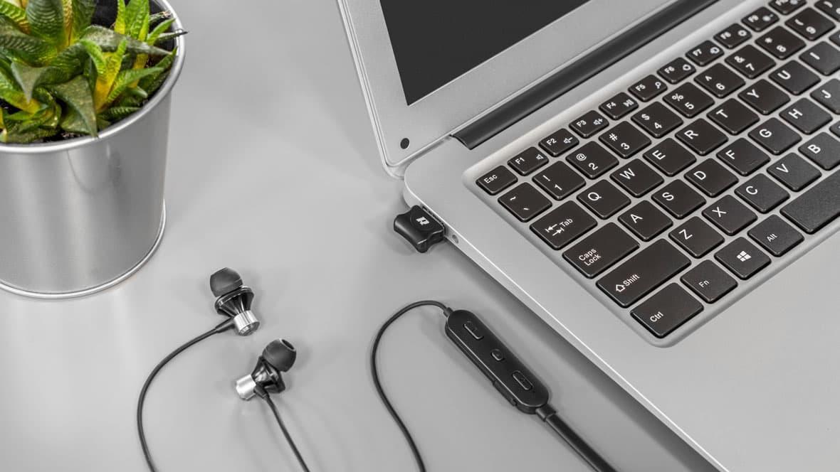 Bluetooth адаптер Rebel NanoStick, USB, Bluetooth 5.0, црн