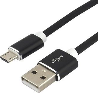 Кабел EverActive, USB-A - microUSB, 1м, црн