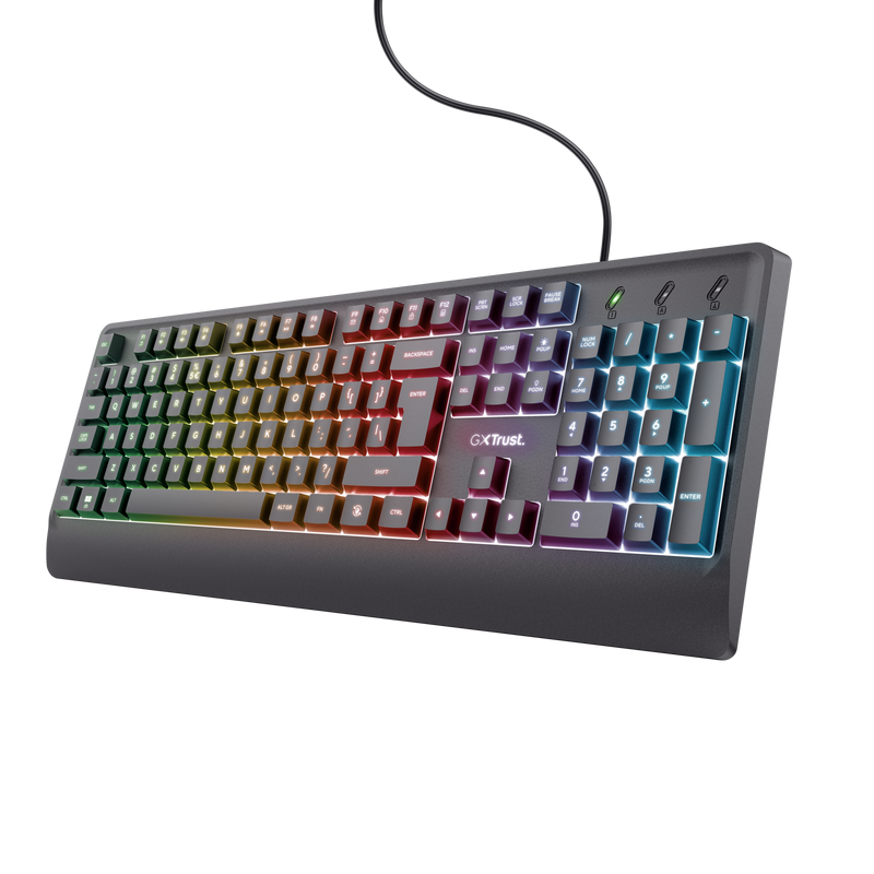 Set tastierë, maus, kufje dhe mauspad Gaming Trust GXT 792 Quadrox 4-në-1, i zi