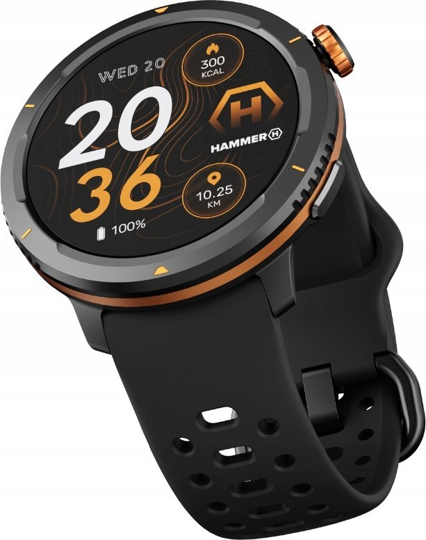 Ora e mençur Hammer Watch 2 Lite, 1.69", rezistente ndaj ujit, e zezë