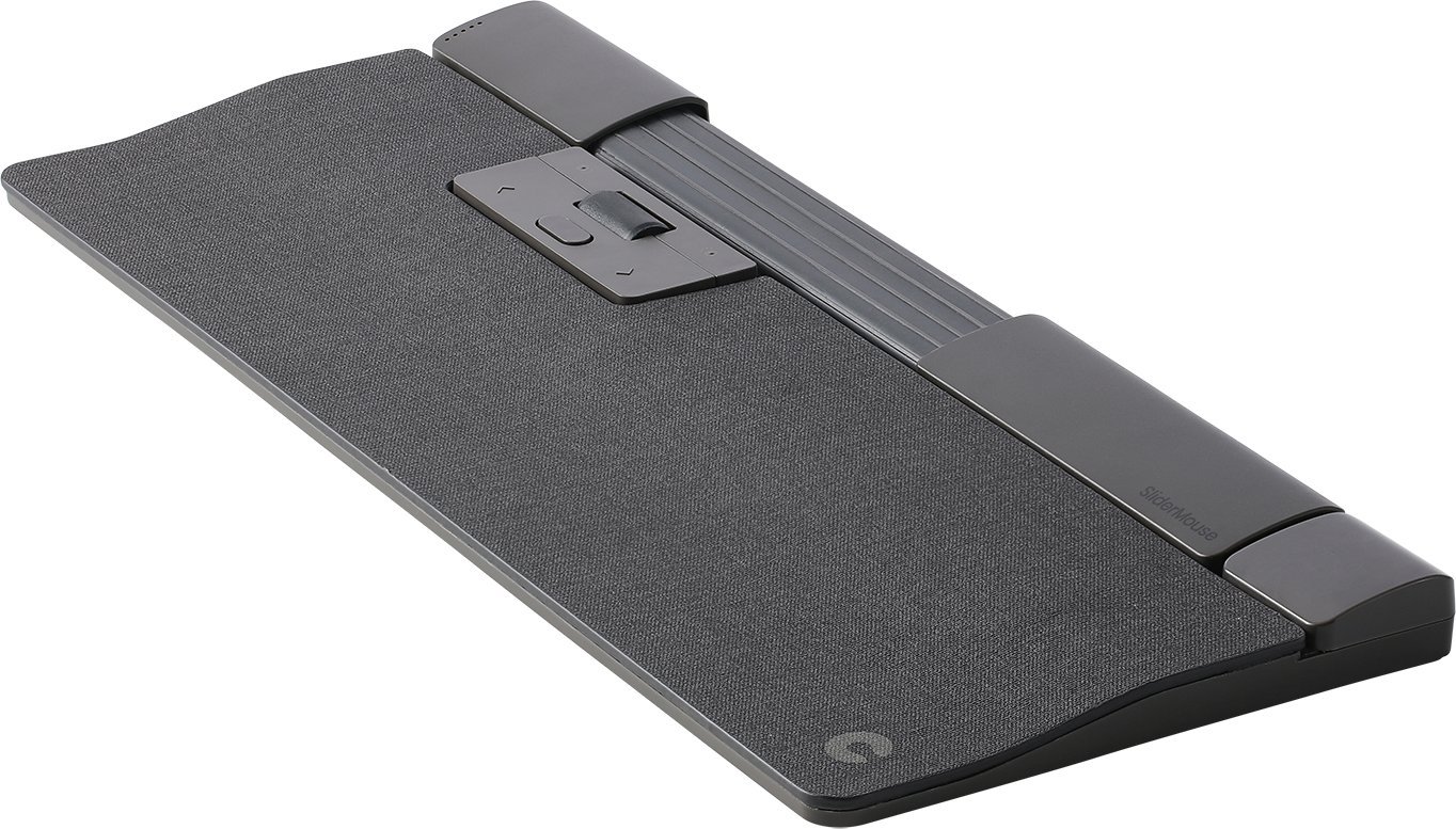 Maus ergonomik Contour Design SliderMouse Pro, me kabllo, me butona të programueshëm, gri e errët