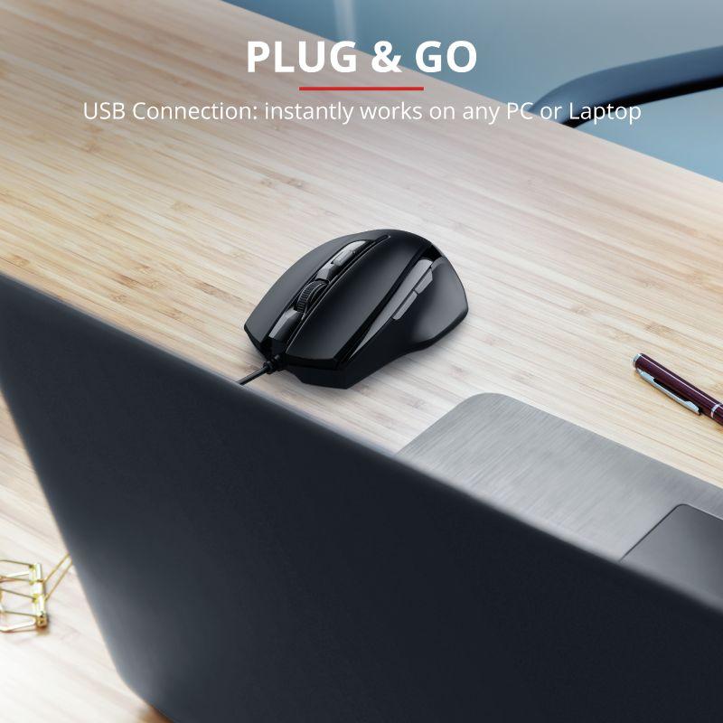 Глушец Trust Voca, со кабел, USB, црна