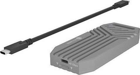 Kuti eksterne për SSD M.2 NVMe ICY BOX IB-1919M-C42, USB4, alumini, gri