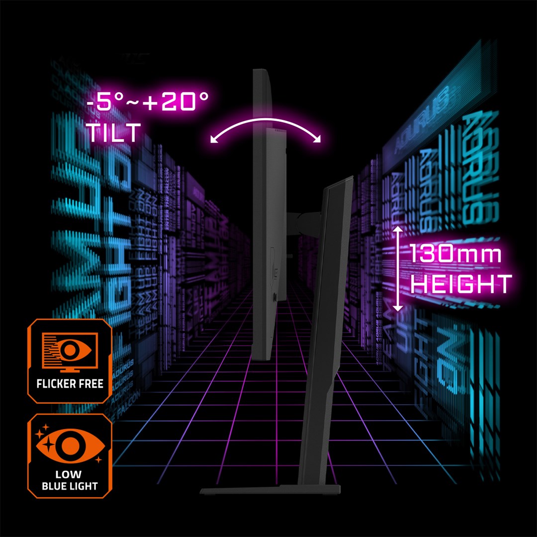 Monitor GIGABYTE M27UA, 27", 3840 × 2160 (4K UHD), 160 Hz, 1 ms MPRT, i zi
