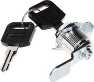 Bllokues kabineti rack Promotion A19 LOCK N, filetë M18, aliazh zinku, argjendtë