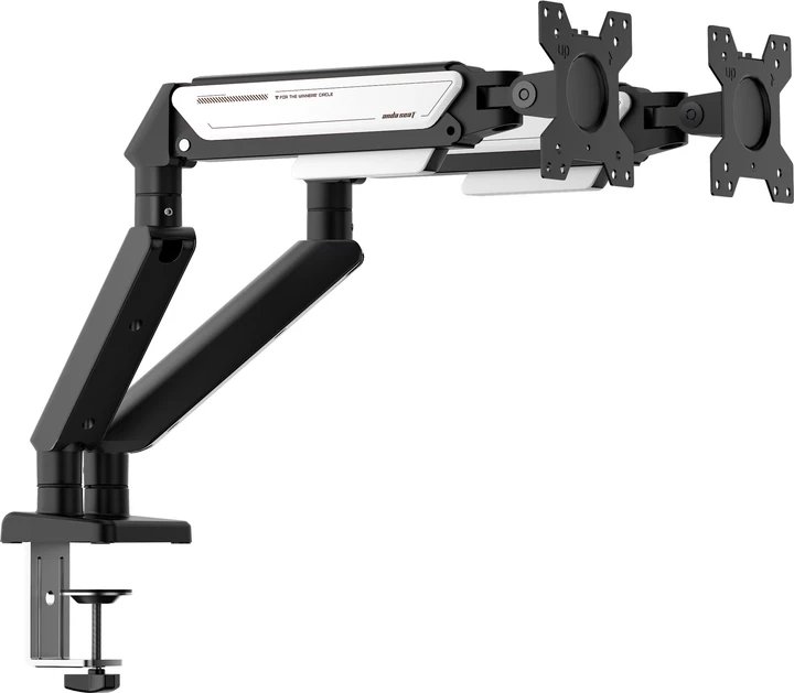 Mbajtës monitori Anda Seat Stealth II Duo, për 2 monitorë 17"-32", metalik, bardh e zi