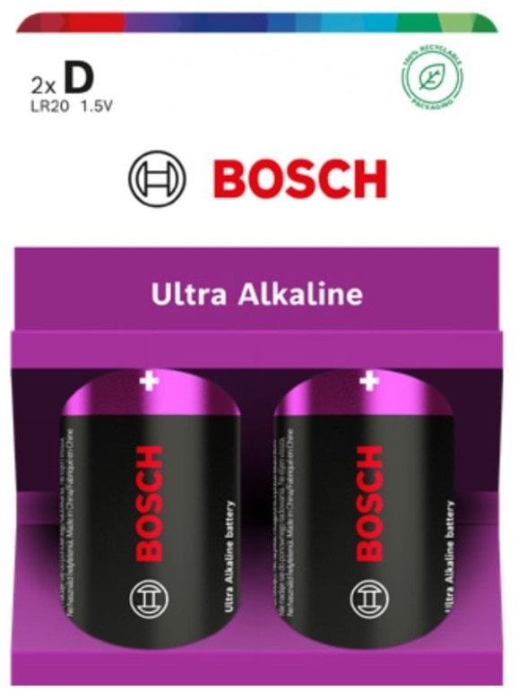 Bateri alkaline GP Batteries Bosch D Ultra, madhësia D, paketim 2 copë