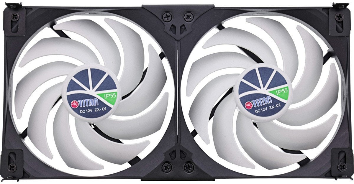 Ventilator ftohës frigoriferi Titan TTC-SC22(V2), 120x25mm, IP55, i zi