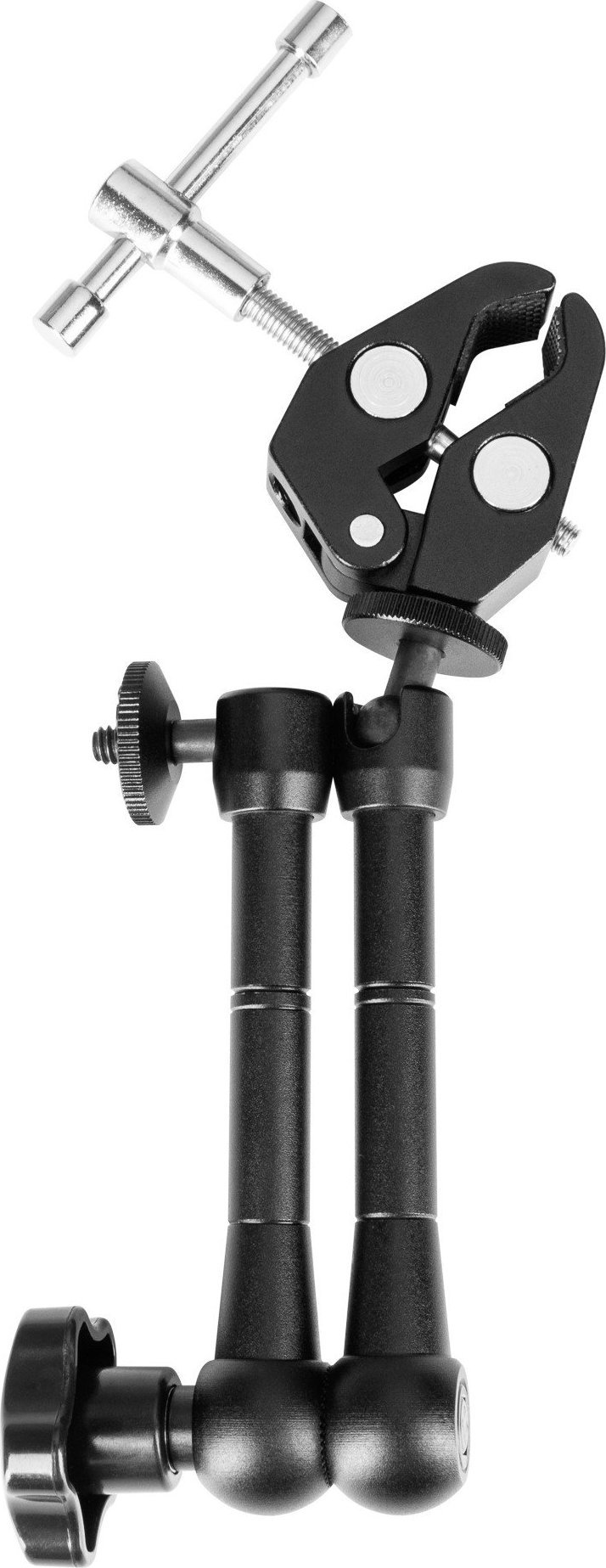 Krah montimi fotografik Camrock Magic Arm 11 CS-CL, 24cm, kapëse Crab Clamp, i zi
